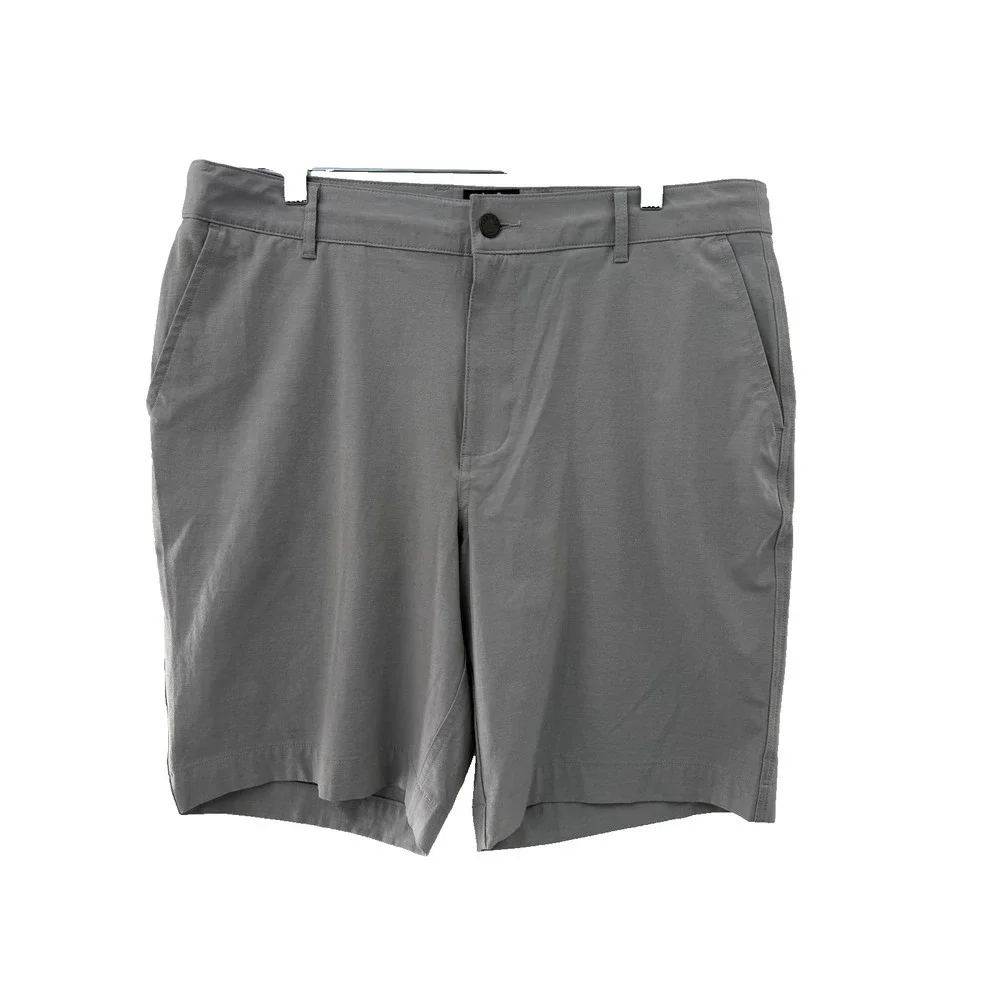 Faherty Men's Drawstring Gray Bermuda Shorts Size 34 Comfort Casual